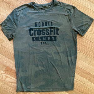 MEN'S NOBULL 2021 CROSSFIT GAMES TEE ARMY GREEN CAMO LARGE